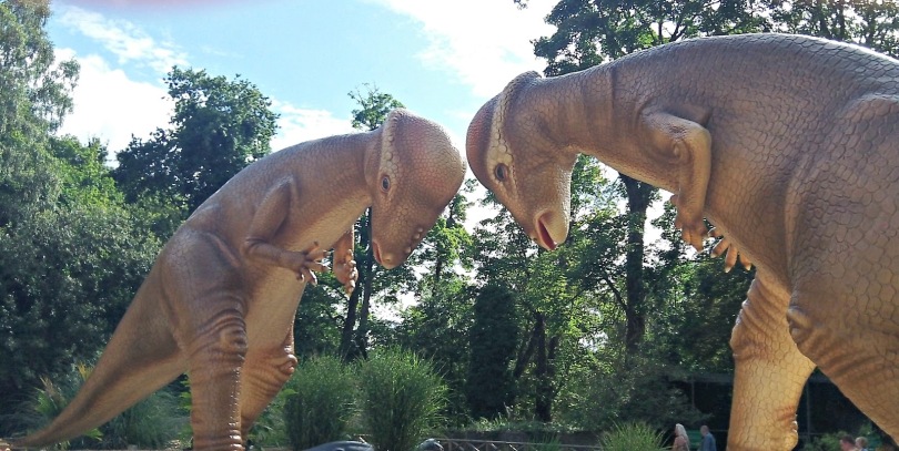 Pachycephalosaurus sculptures